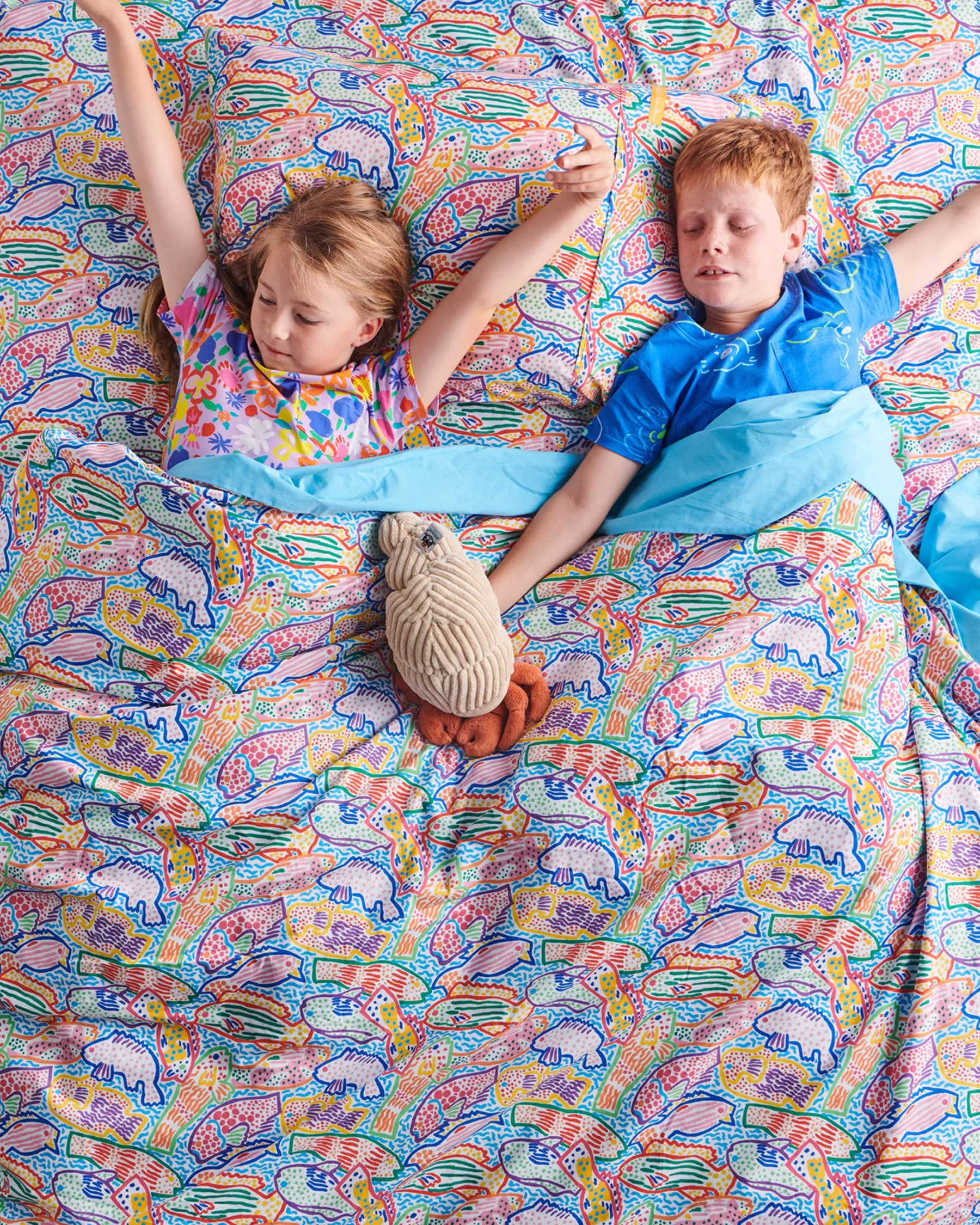 Kip & Co x Ken Done Rainbow Fish Organic Cotton Quilt Cover