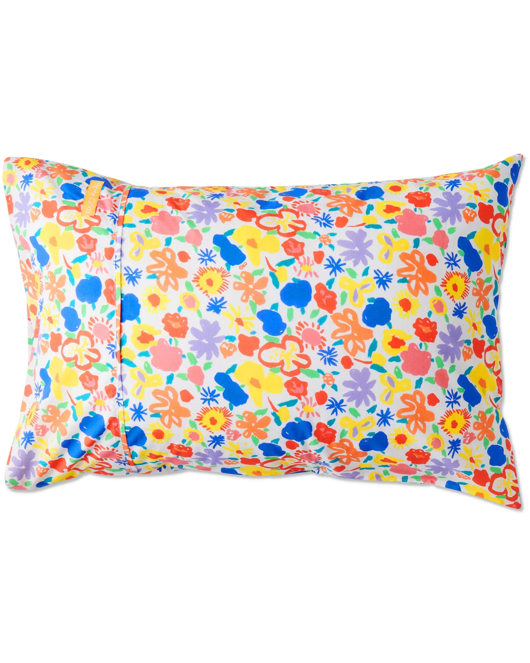 Kip & Co x Ken Done Summer Floral White Organic Cotton Pillowcases