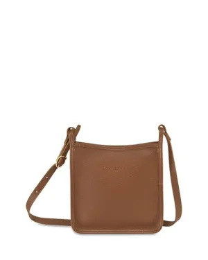 Le Foulon&;eacute; Longchamp Small Leather Zip Crossbody Bag, Brown