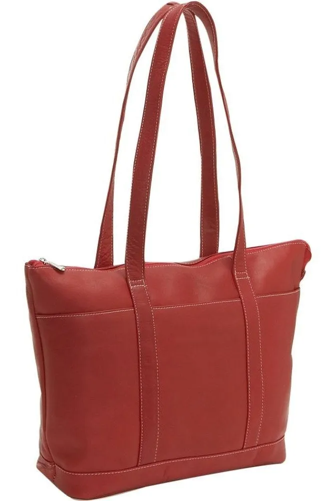 Leather Medium Classic Pocket Tote Bag