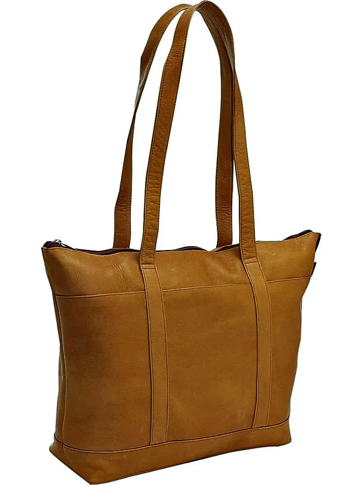 Leather Medium Classic Pocket Tote Bag