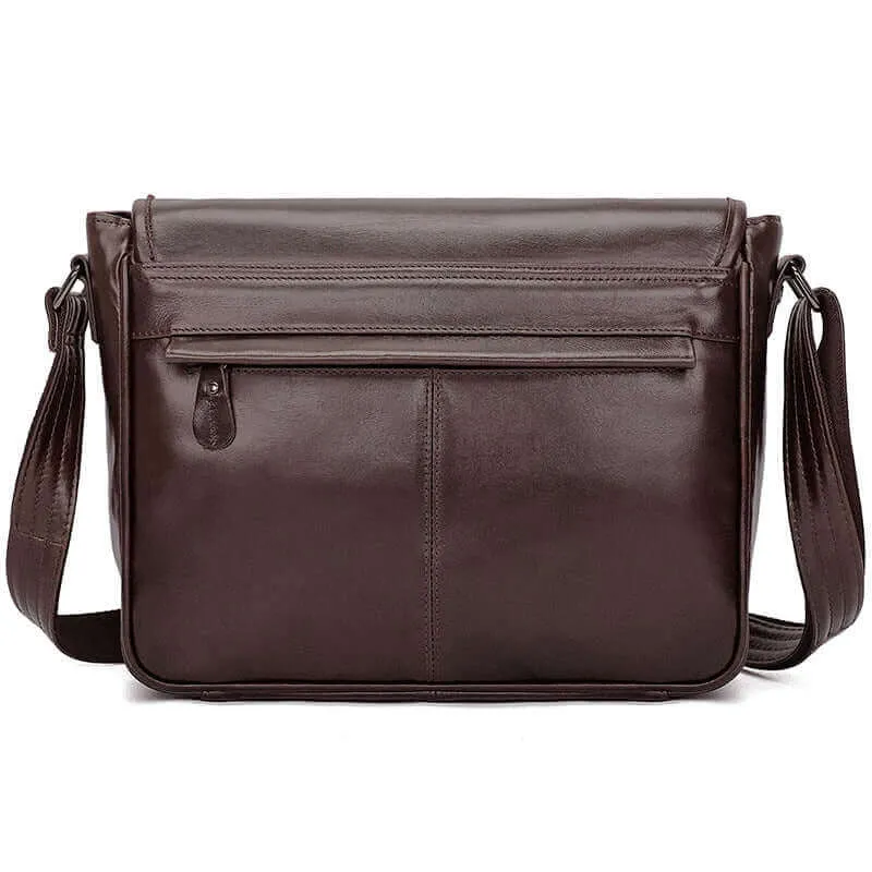 Leather Messenger Bag for Men - Shoulder & Crossbody