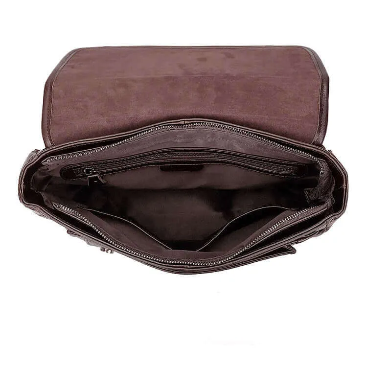 Leather Messenger Bag for Men - Shoulder & Crossbody