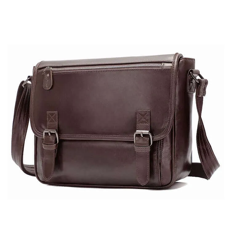 Leather Messenger Bag for Men - Shoulder & Crossbody