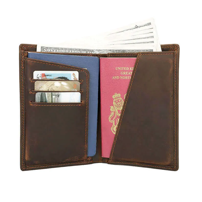 Leather Passport Holder with RFID Protection | NZ Travel Essentials