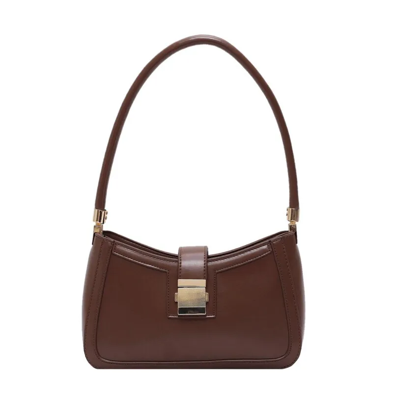 Leather shoulder bag for women