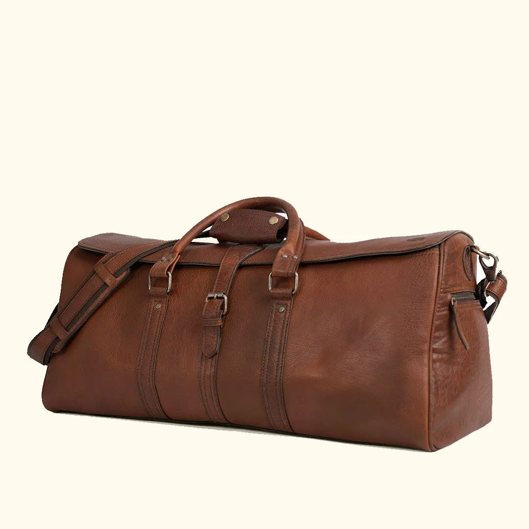 Limited Edition Roosevelt Leather Duffle Bag | Buffalo Grain