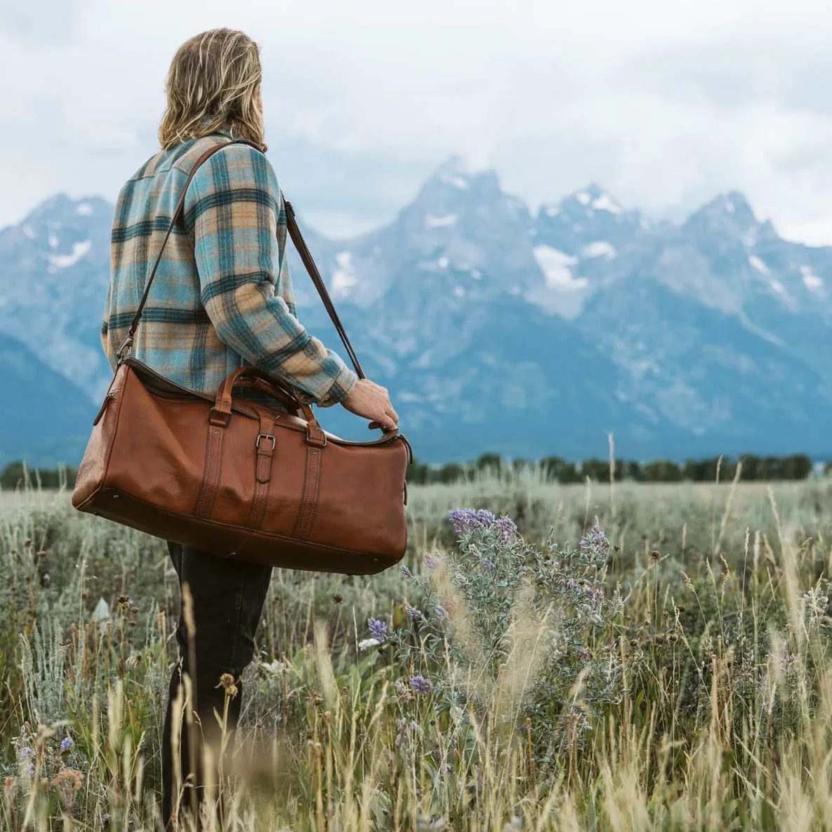 Limited Edition Roosevelt Leather Duffle Bag | Buffalo Grain