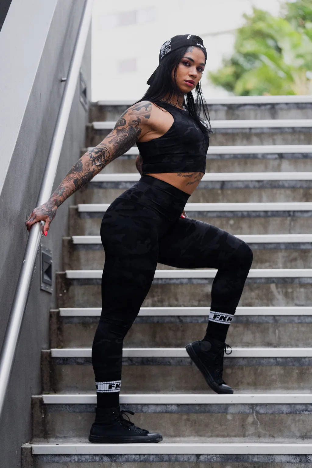 Limitless | Gym Leggings | Camo Black