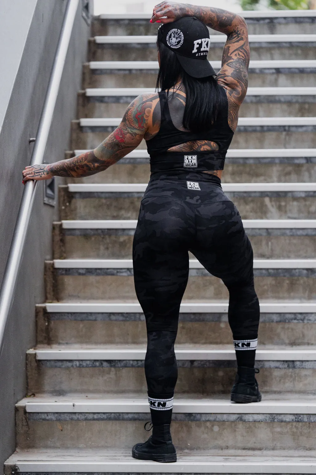 Limitless | Gym Leggings | Camo Black