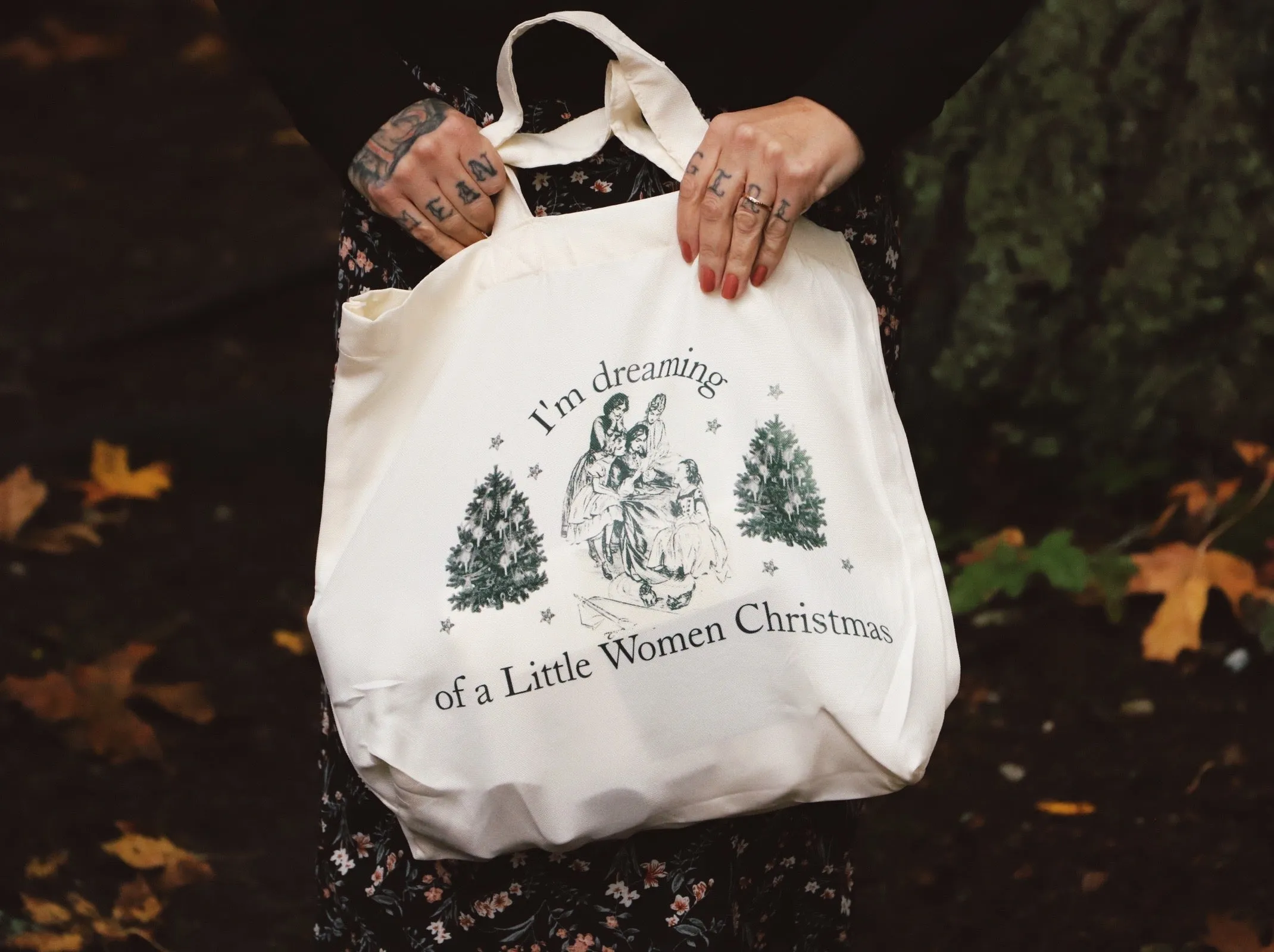 Little Woman Christmas Tote Bag