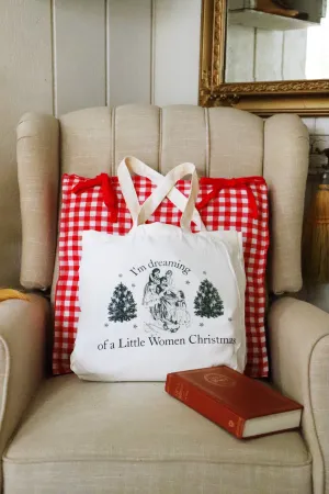 Little Woman Christmas Tote Bag