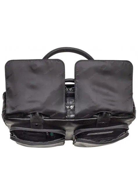 Mancini Arizona Double Compartment Briefcase for 15.6'' Laptops