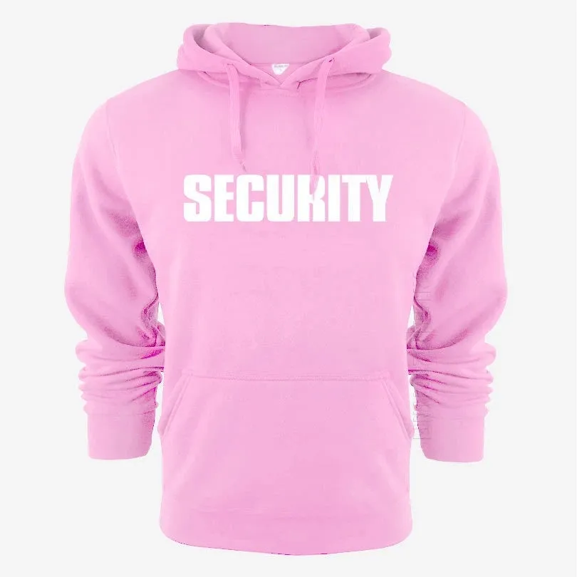 MC - New Security Solid Color Hoodie | Unisex Streetwear Casual Pullover | Trendy Hip Hop Hooded Top for Men & Women