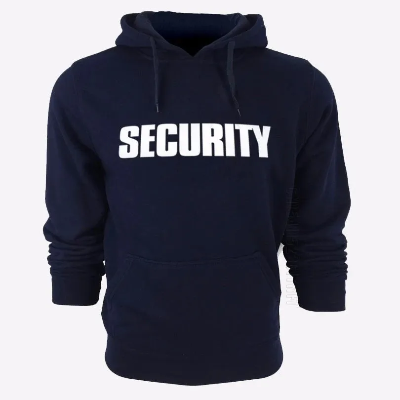 MC - New Security Solid Color Hoodie | Unisex Streetwear Casual Pullover | Trendy Hip Hop Hooded Top for Men & Women