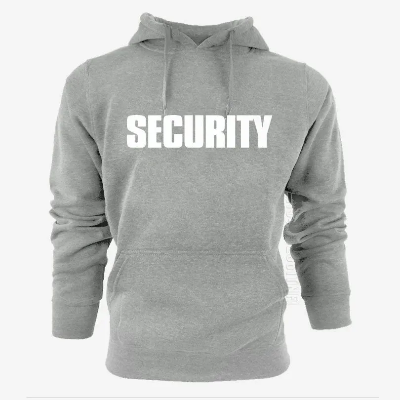 MC - New Security Solid Color Hoodie | Unisex Streetwear Casual Pullover | Trendy Hip Hop Hooded Top for Men & Women