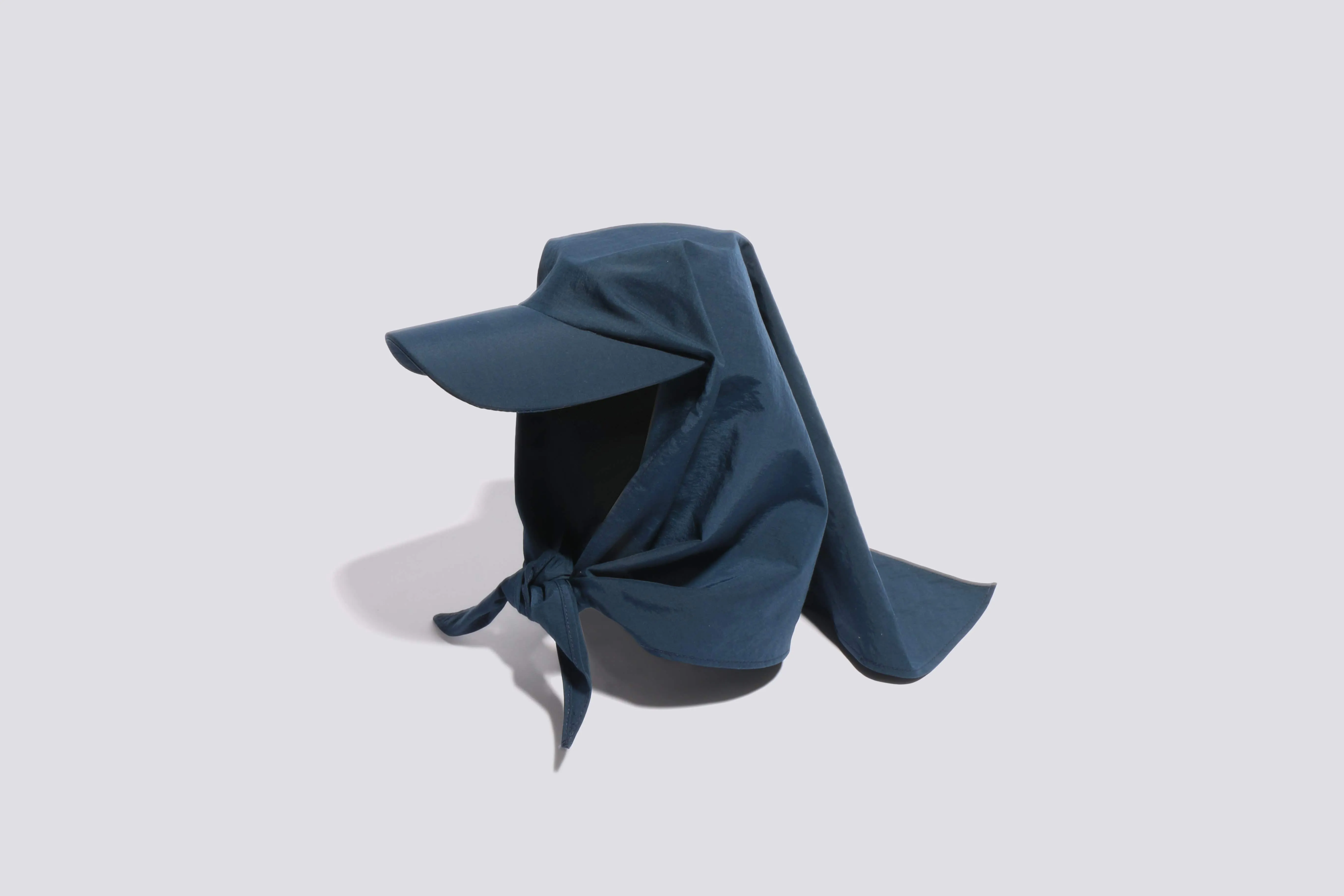 Midnight Brimmed Swim Scarf Hat