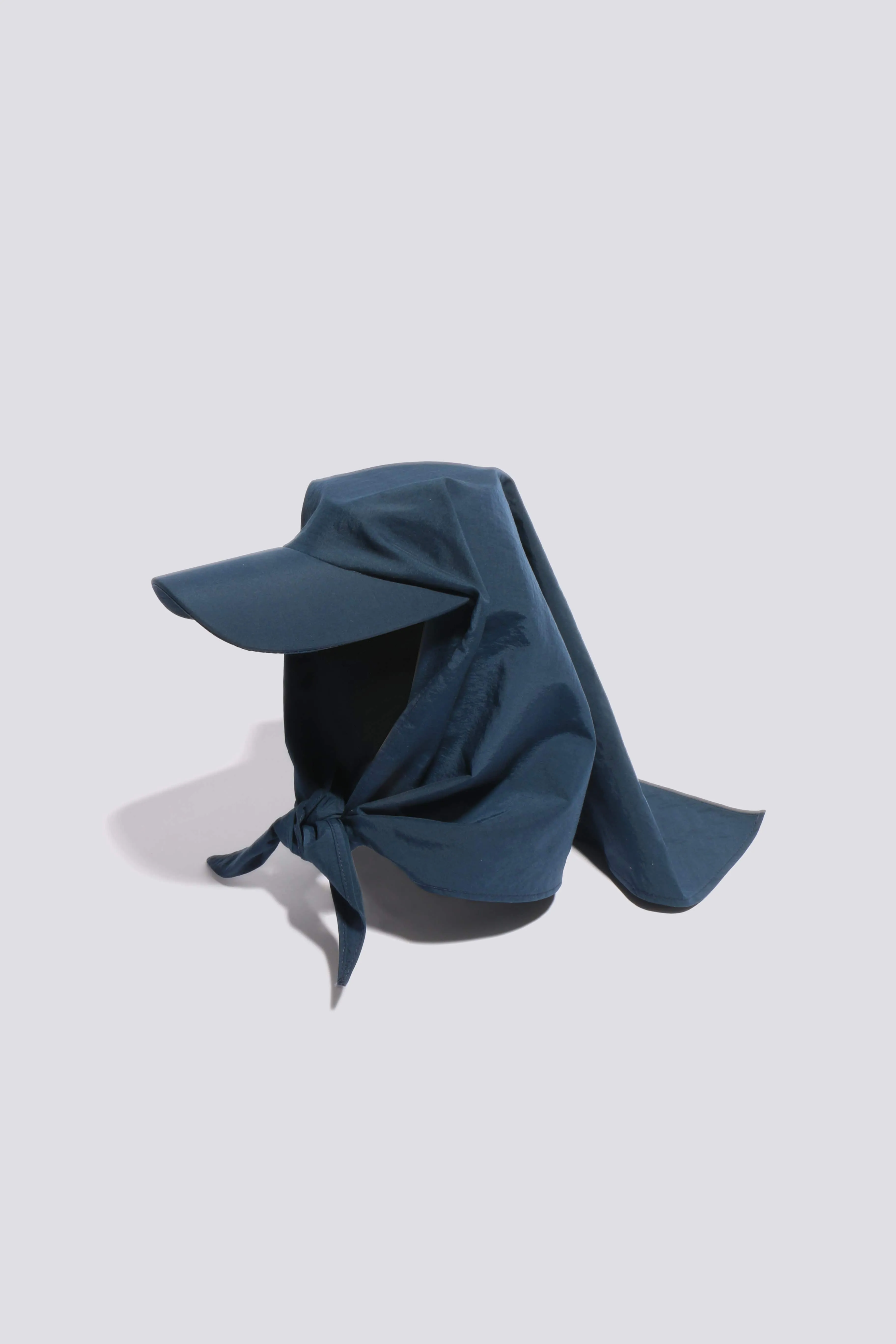 Midnight Brimmed Swim Scarf Hat