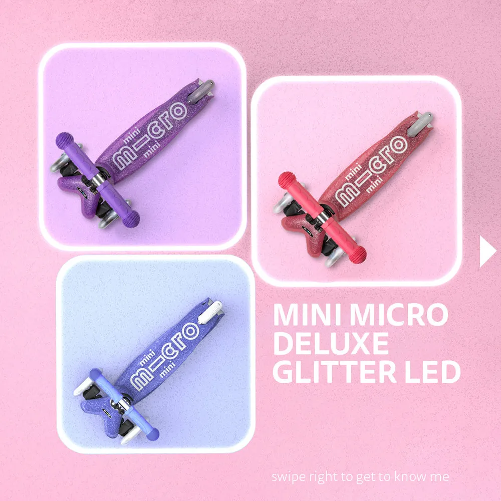 Mini Micro Deluxe Fairy Glitter LED Pink