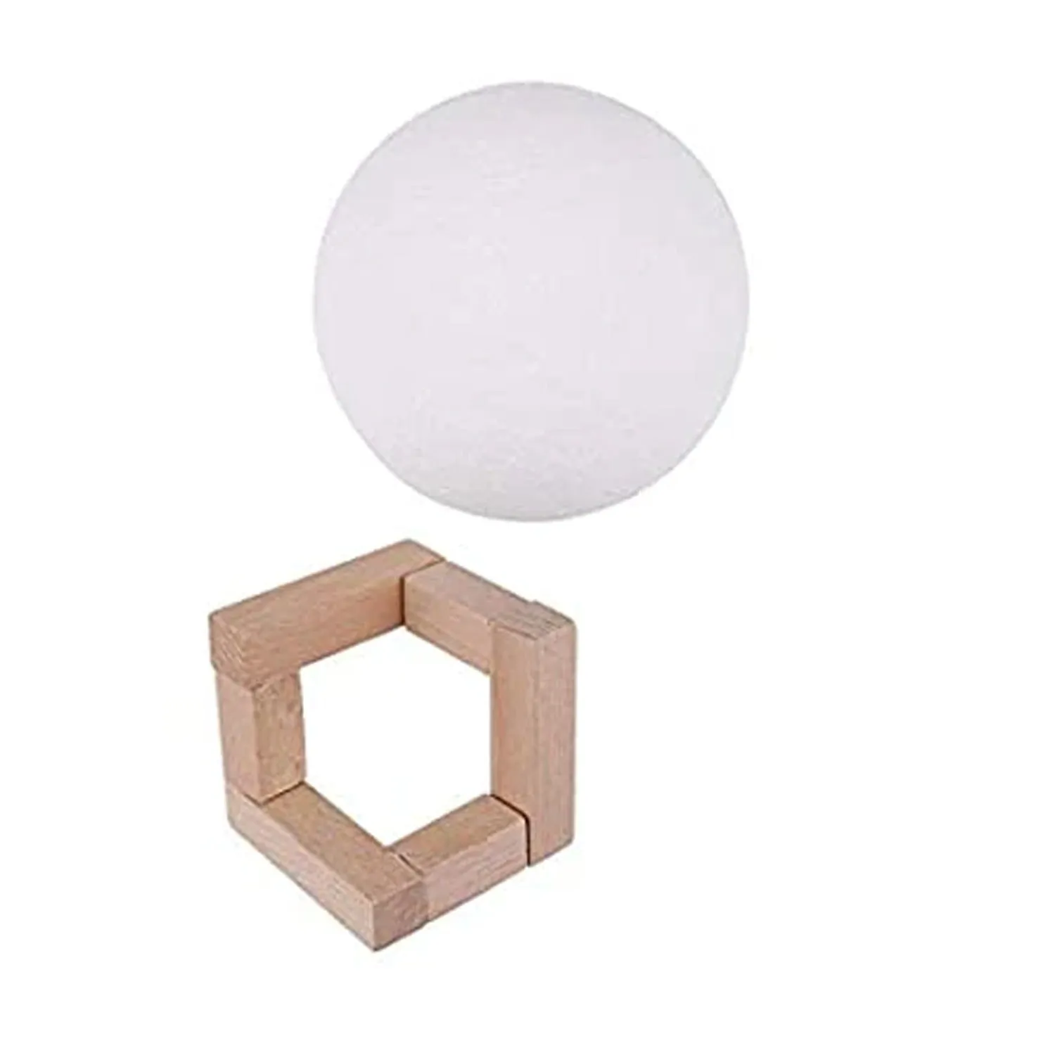 Moon Night Lamp with Stand Night lamp for Bedroom Lights for Adults and Kids Home Room Beautiful Indoor Lighting ( Brown Box )