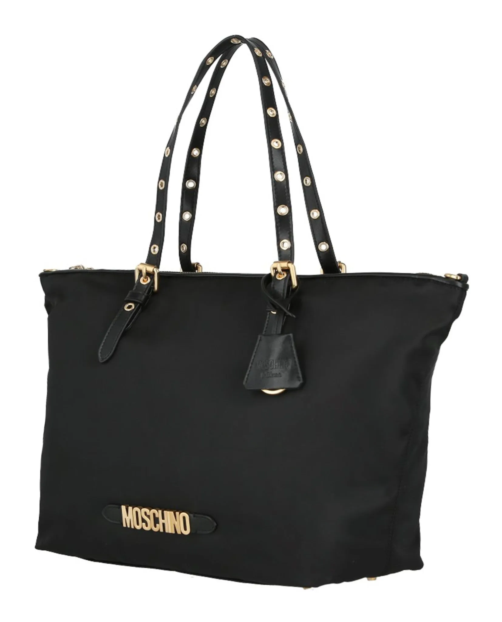 Moschino Signature Logo Nylon Tote Bag