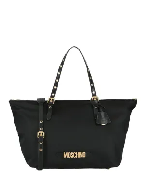 Moschino Signature Logo Nylon Tote Bag