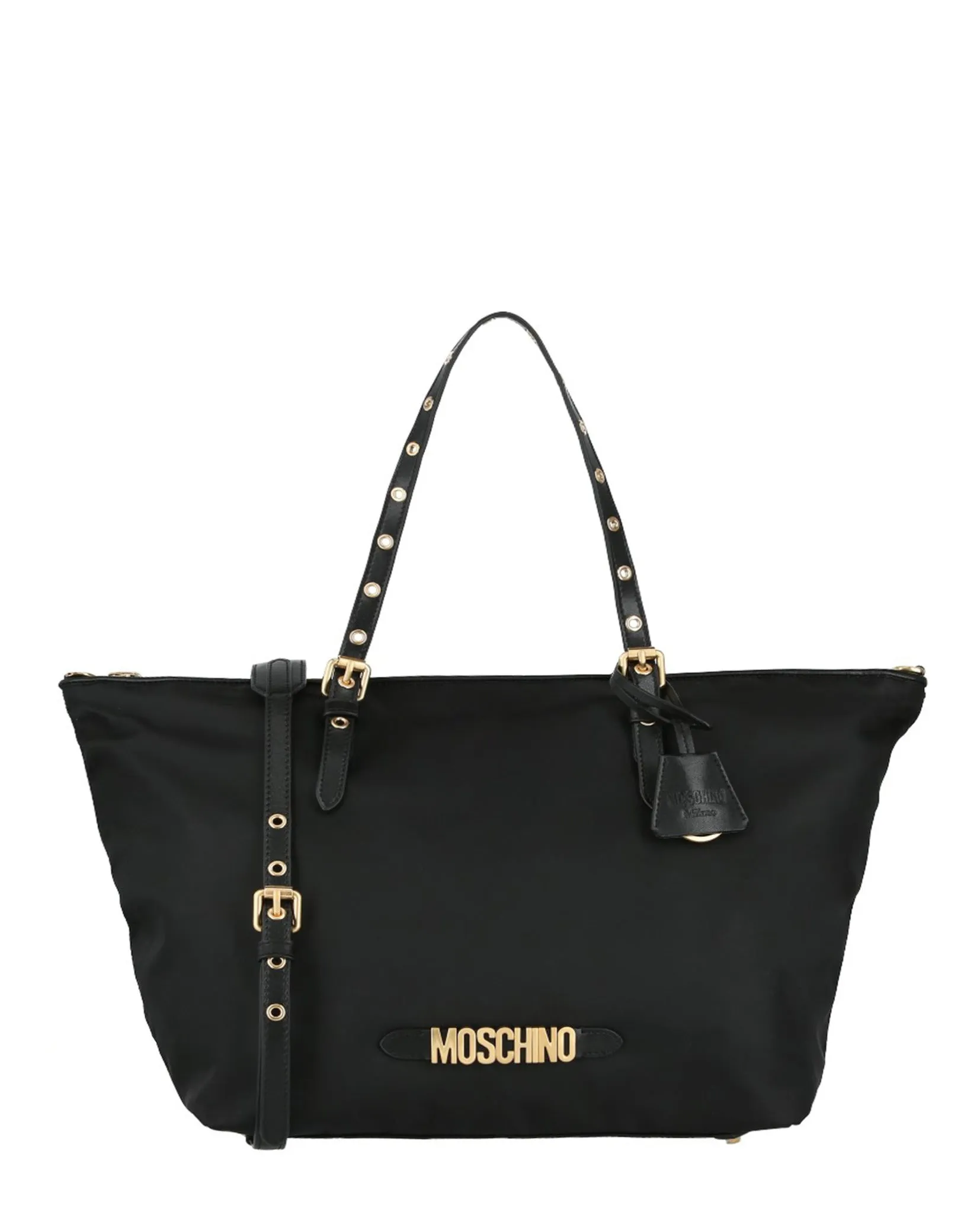 Moschino Signature Logo Nylon Tote Bag