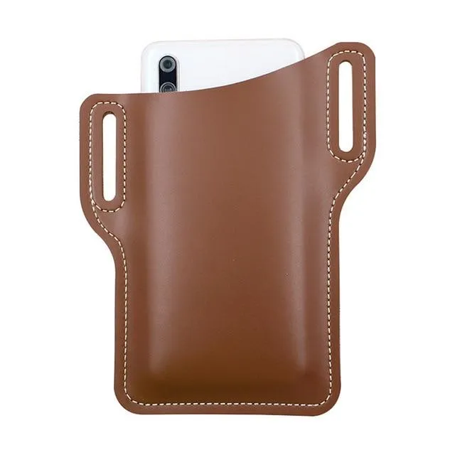 New  Men Cellphone Loop Holster Case Belt Waist Bag Props Leather Purse Phone Wallet |Phone Case & Covers