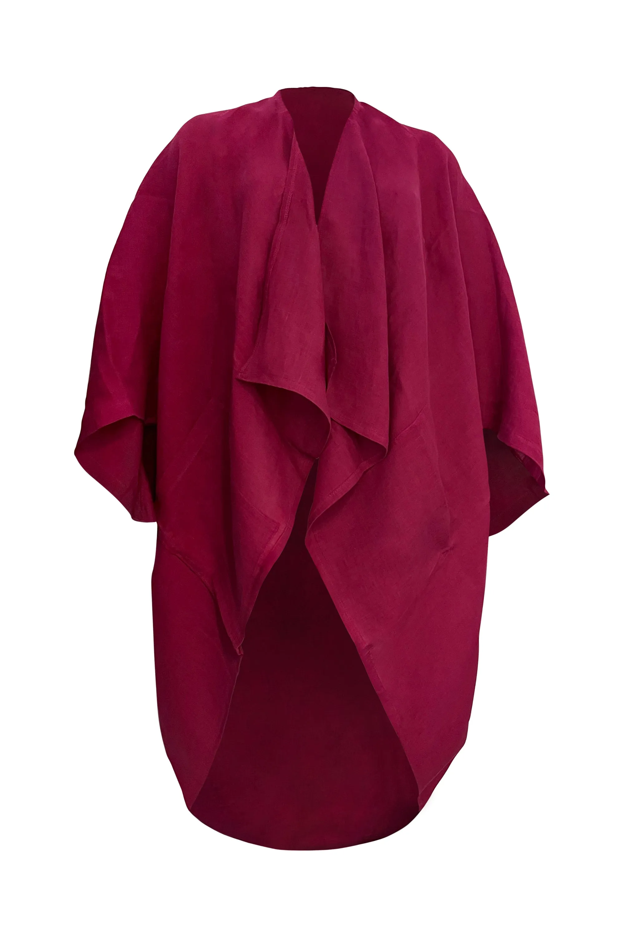 NEW! Petite LINEN Kimono Beetroot Purple