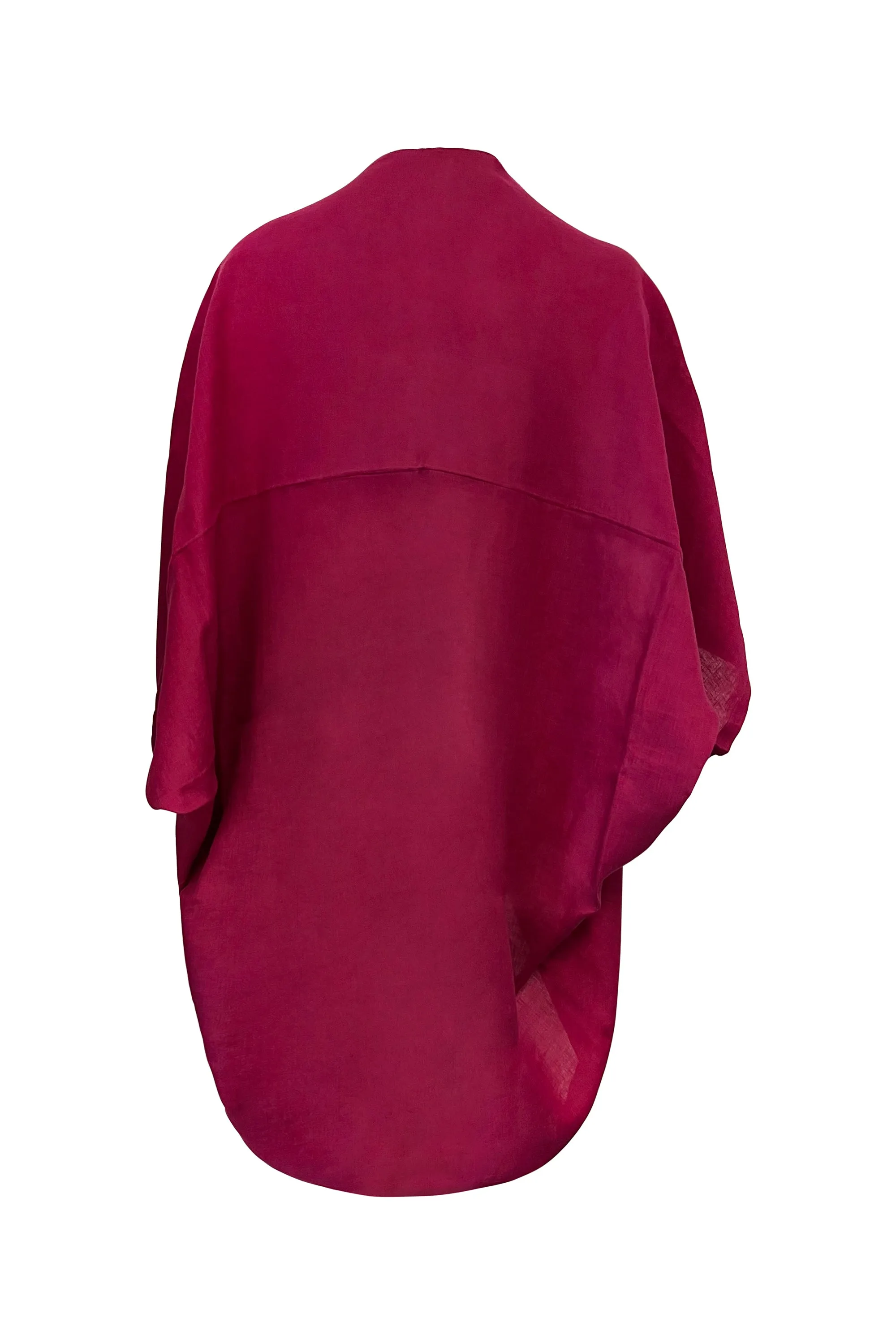 NEW! Petite LINEN Kimono Beetroot Purple