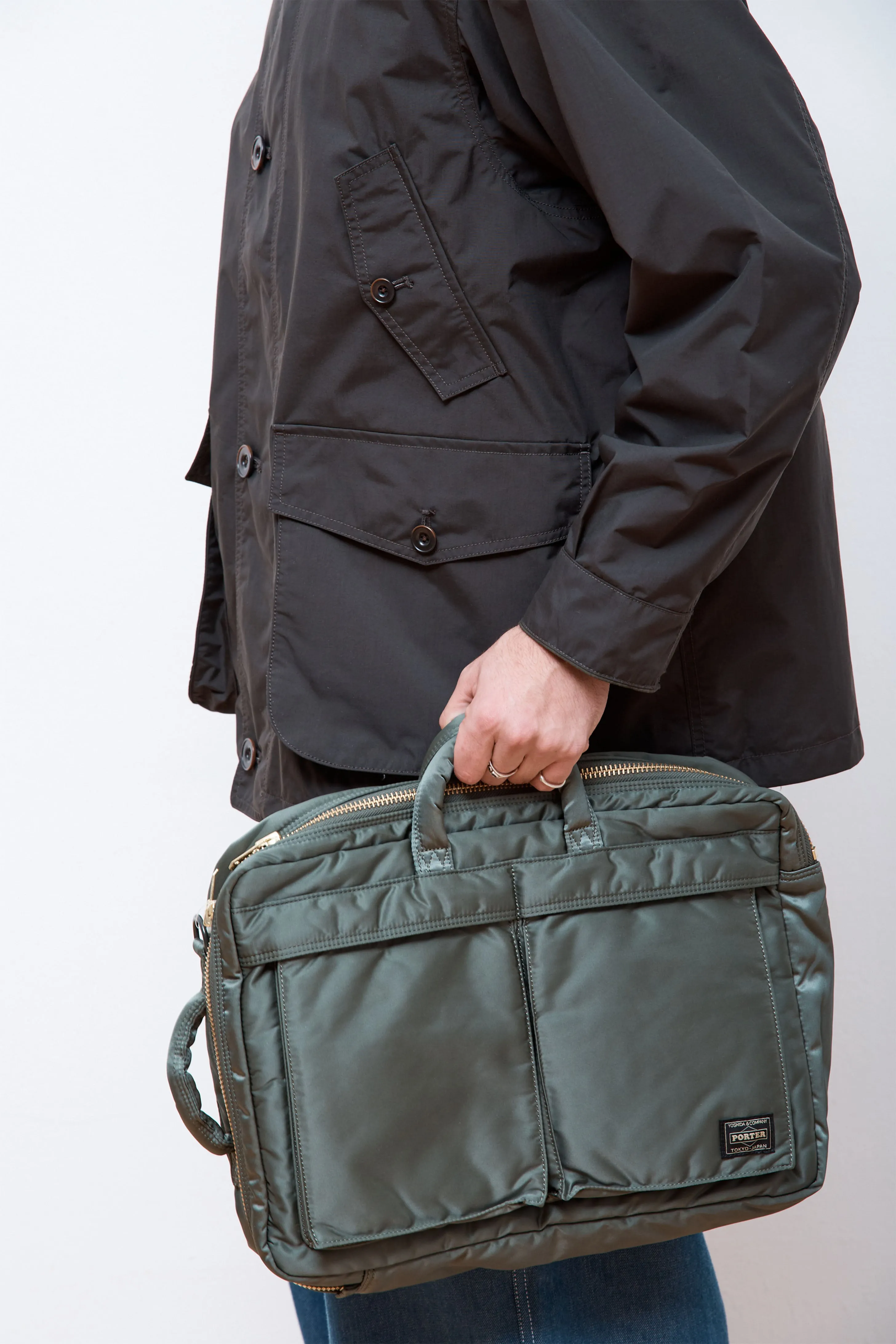 New Tanker 3Way Document Bag Sage Green