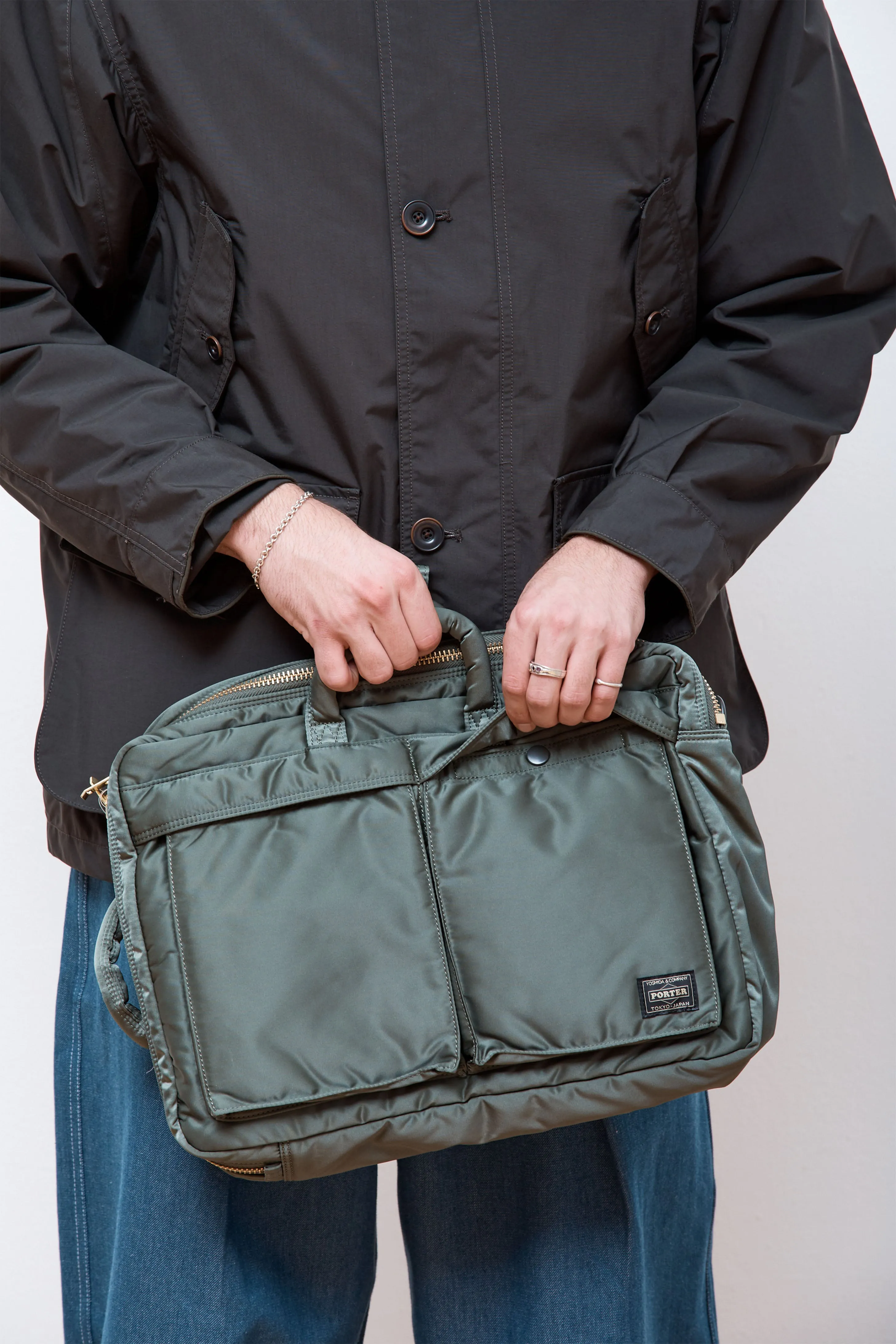 New Tanker 3Way Document Bag Sage Green