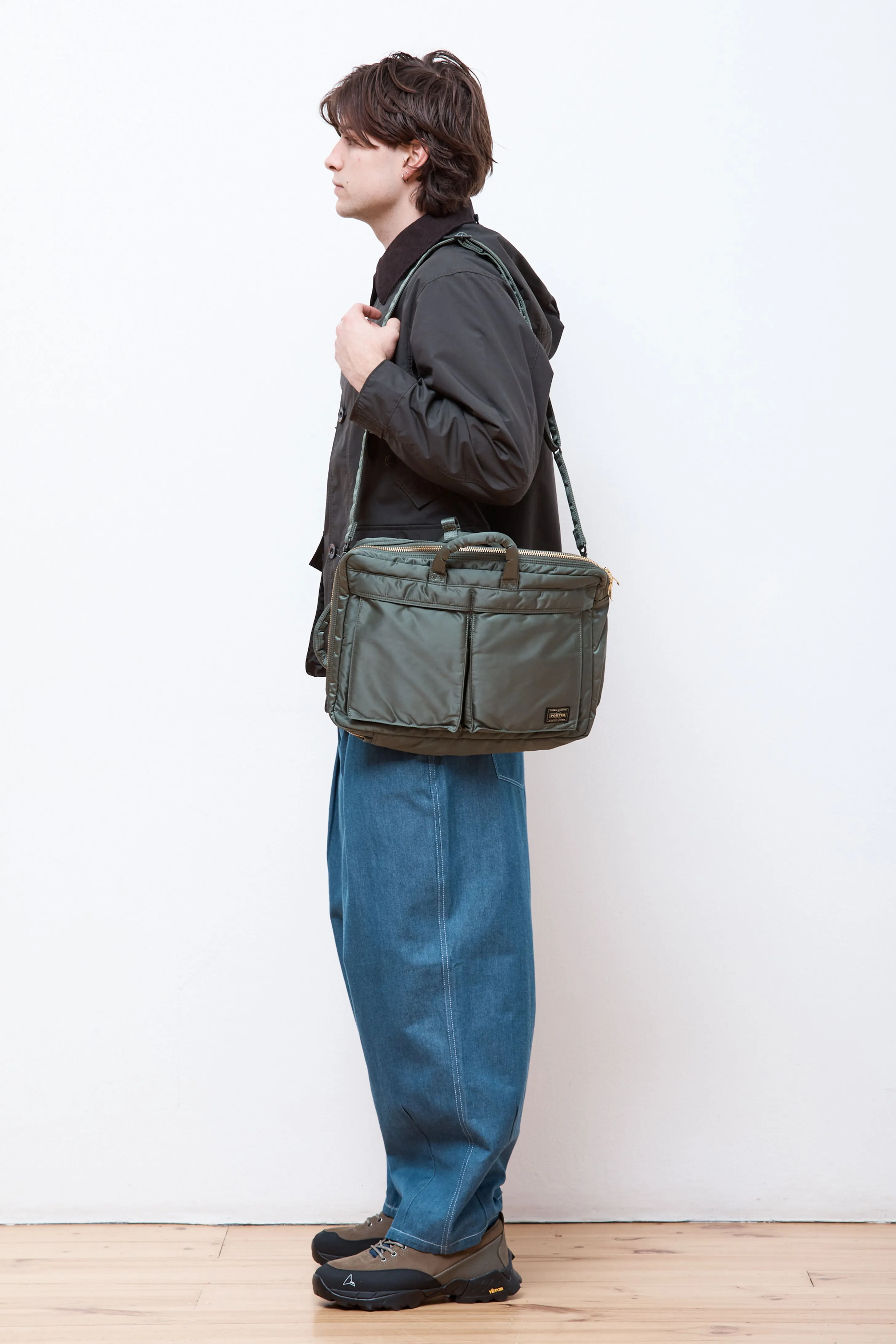 New Tanker 3Way Document Bag Sage Green