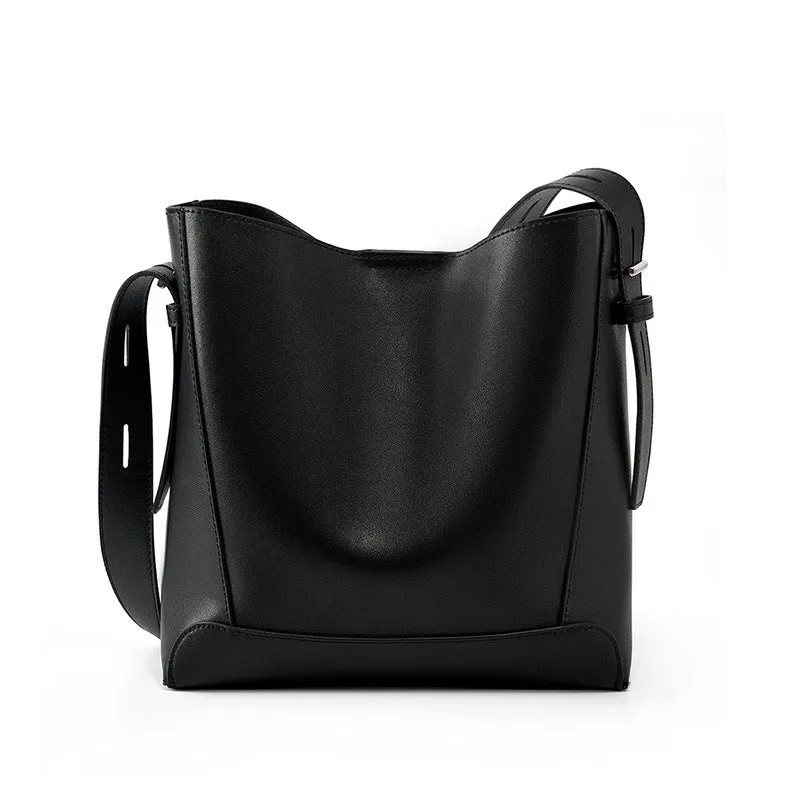 NEW WOMEN'S BAG CROSSBODY BAG VERSATILE LEATHER ONE SHOULDER LARGE CAPACITY COMMUTING BUCKET BAG