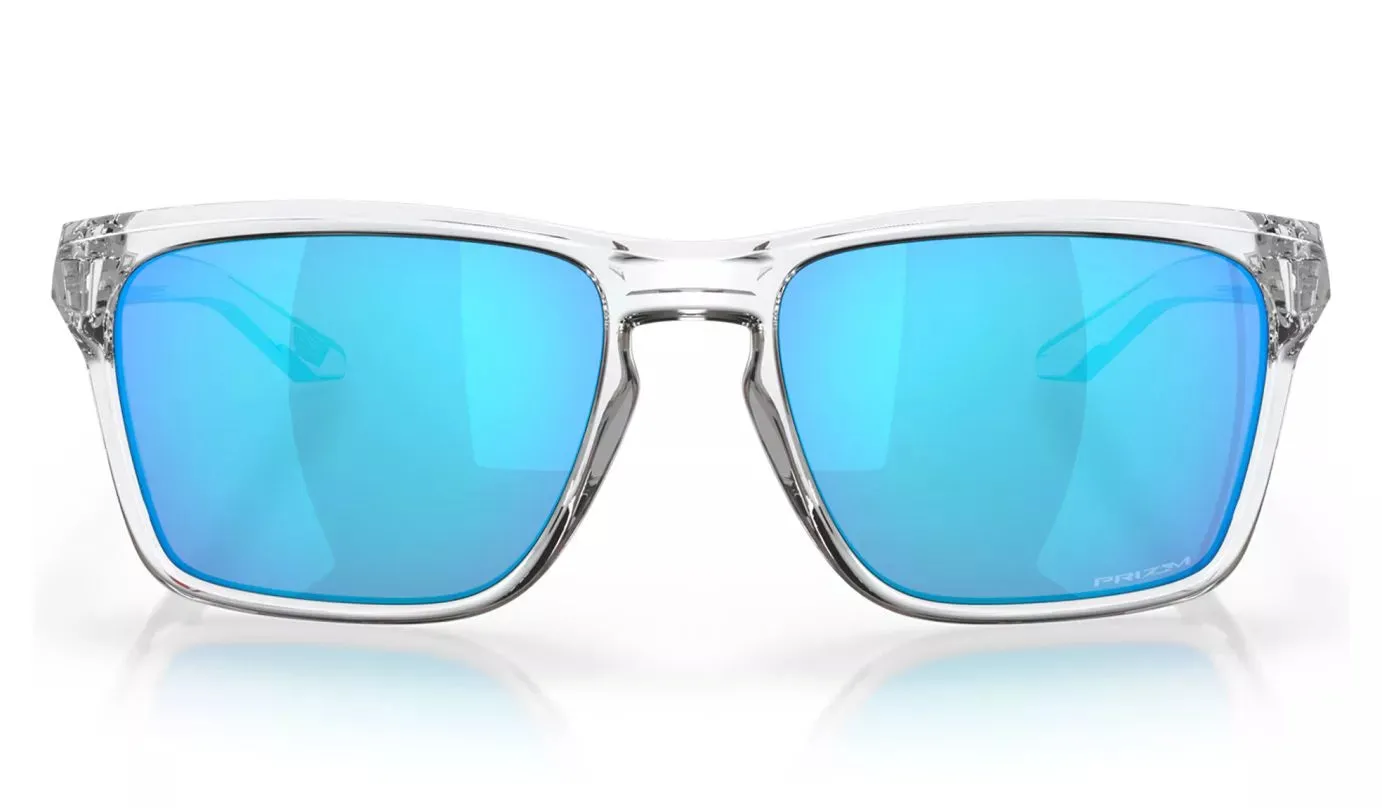 OAKLEY Sylas Sunglasses - Polished Clear - Prizm Sapphire Lens