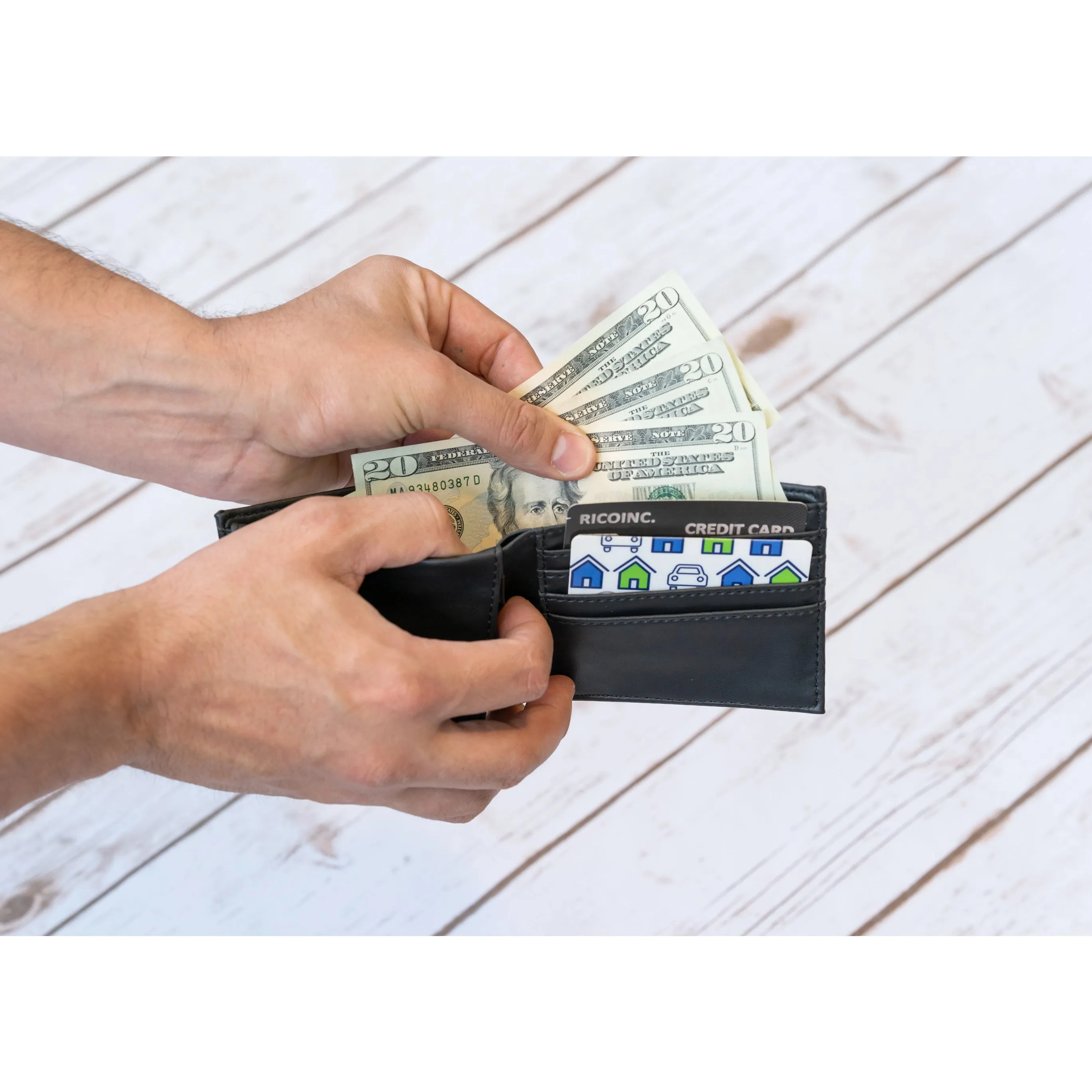 OU Engraved Billfold, Black