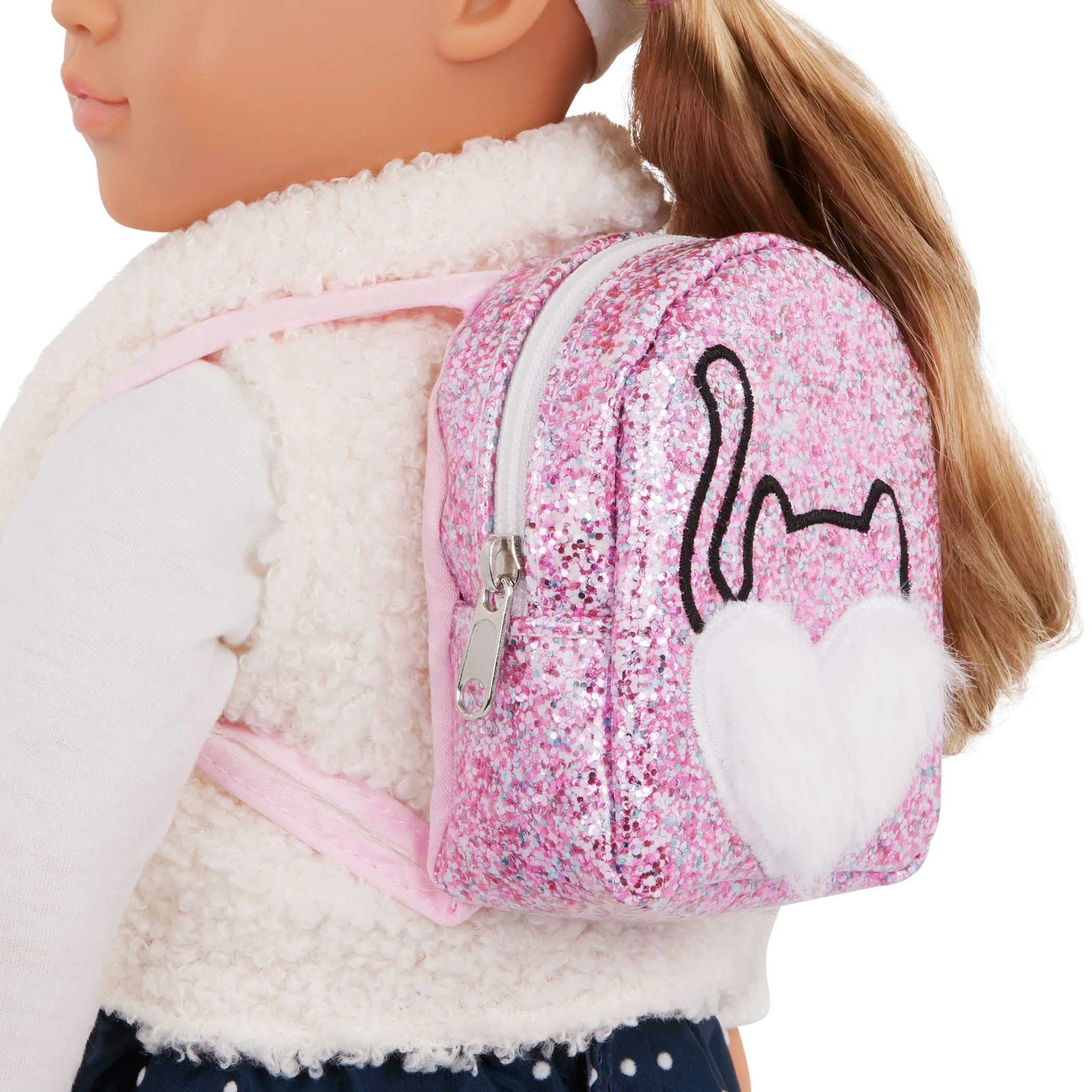 Our Generation Accessory Set Mini Back Bag - Kitty Surprise Backpack