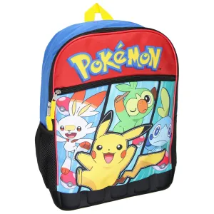 Pokemon Sword and Shield Starters Molded Bottom 16" Backpack