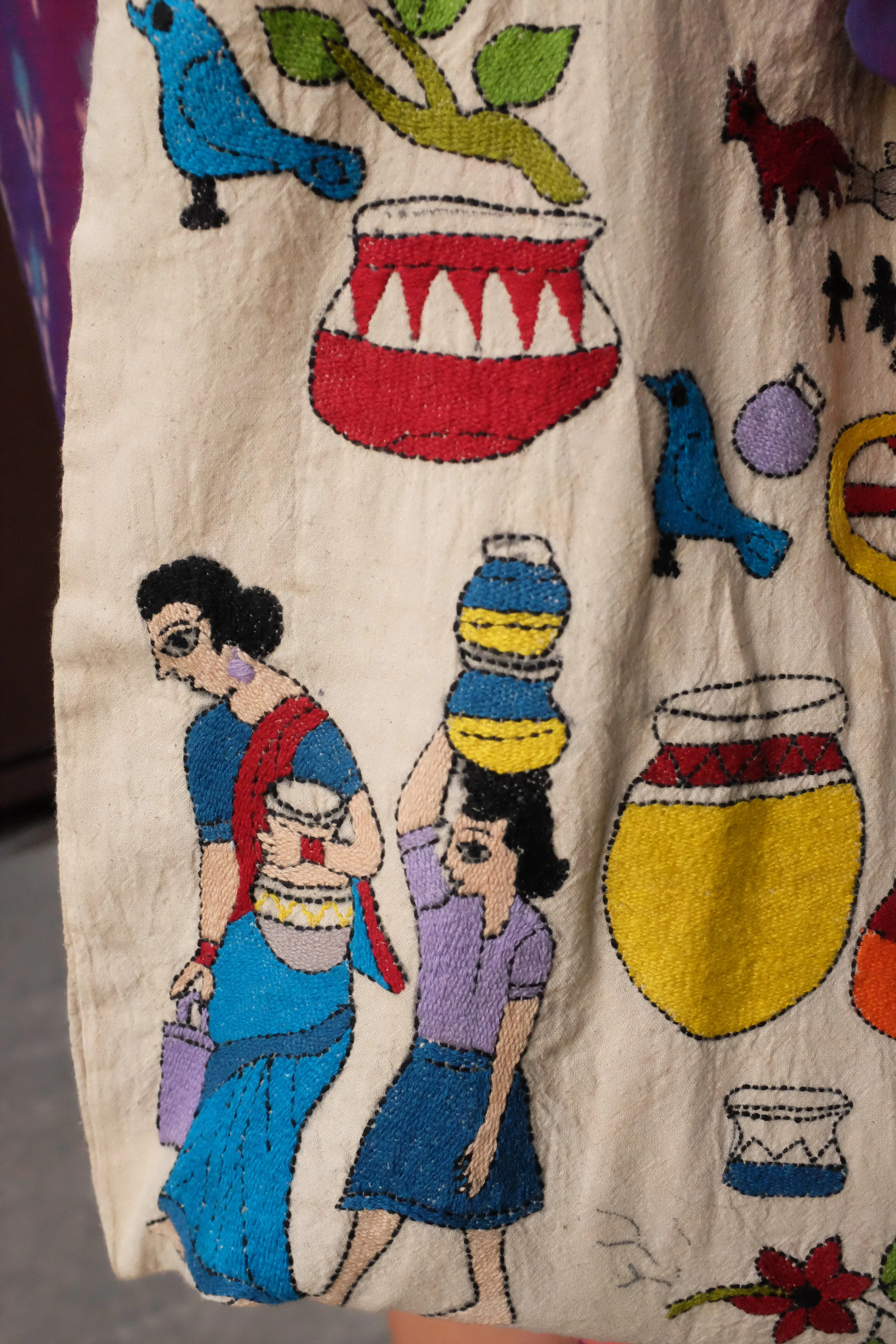 Potters of Bengal Kantha Tote Bag