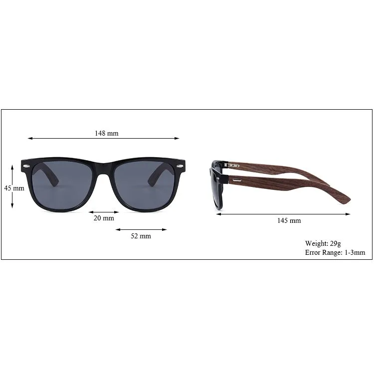 Ralferty Wood Sunglasses - Retro Black