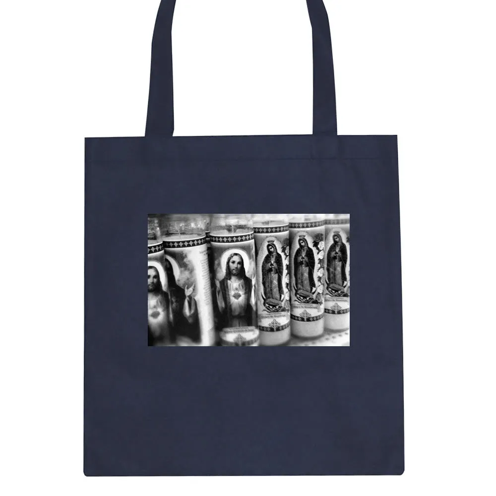 Religious Candles Photography by John Ramos Tote Bag