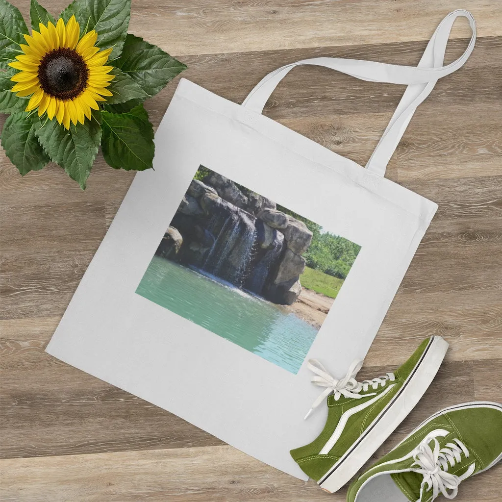 Rock Waterfall Tote Bag