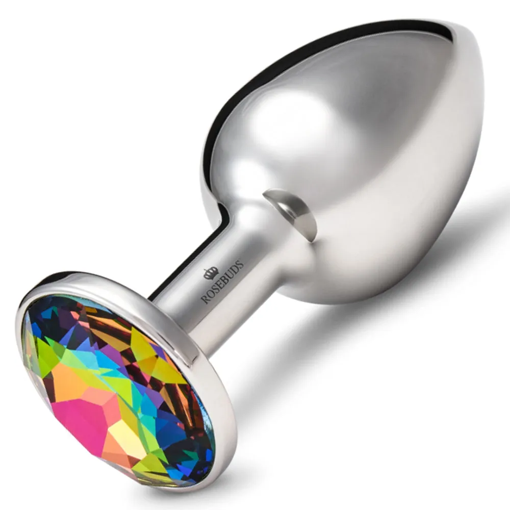 Rosebuds Stainless Steel Butt Plug Medium - Vitrail