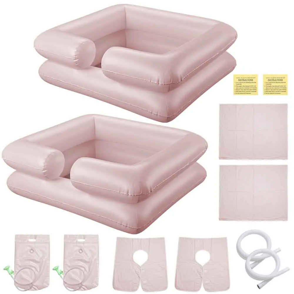 Salon Shampoo Bowls Inflatable Basin Sprayer Water Bag 2ct/Pack