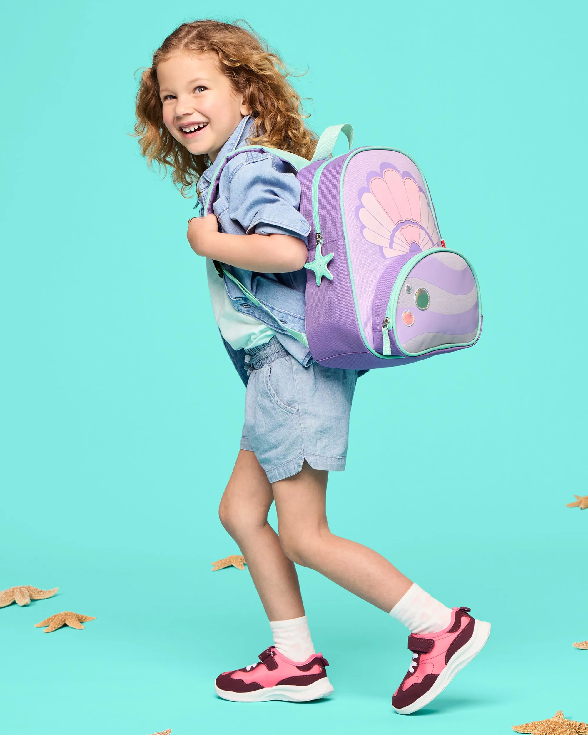 Skip Hop Spark Style Little Kid Backpack- Seashell