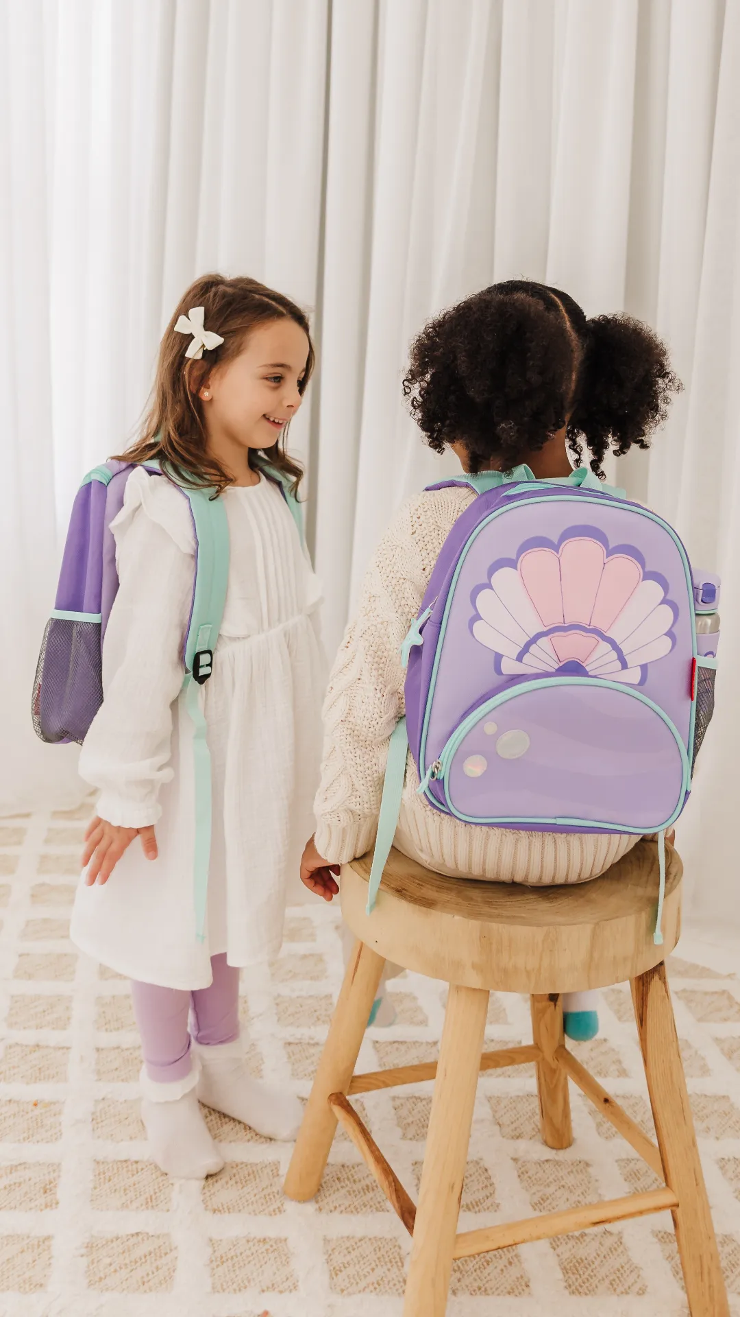 Skip Hop Spark Style Little Kid Backpack- Seashell