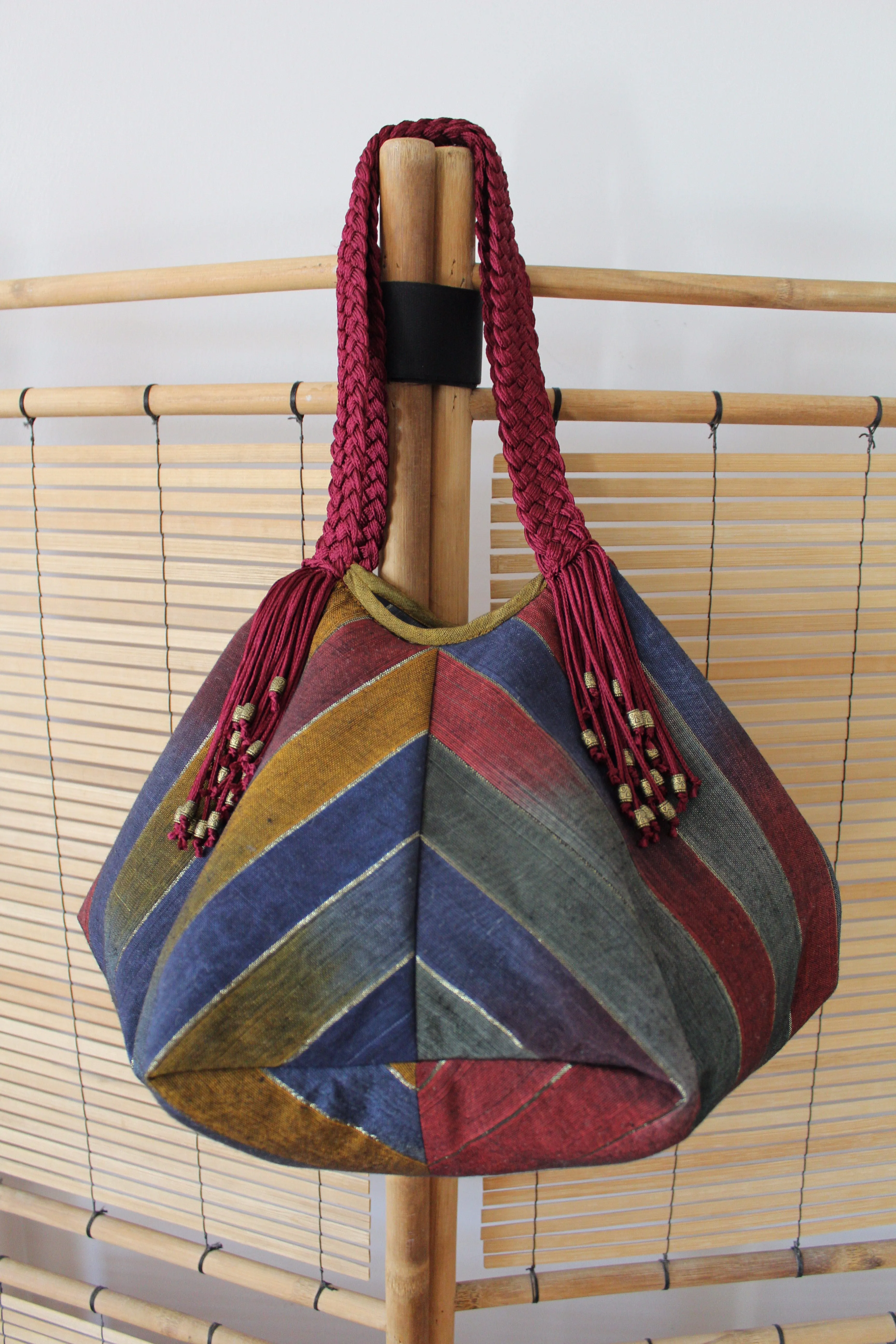 Sofia Handcrafted Moiré Shoulder Bag