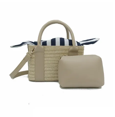 Summer Beach Straw Handbag and Purse