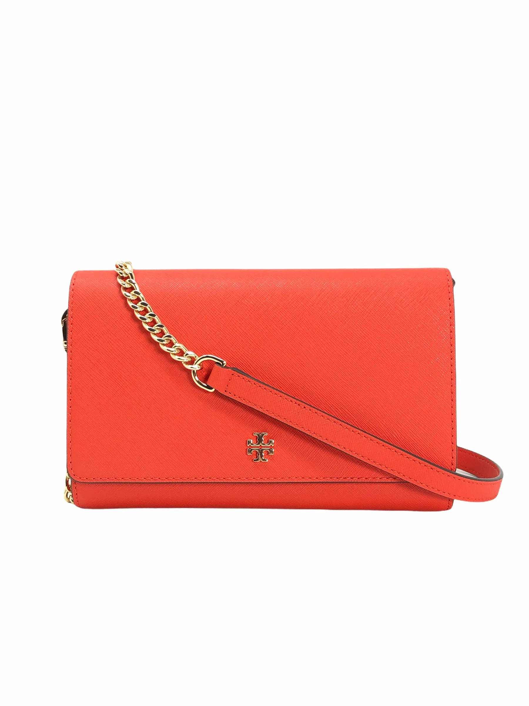 Tory Burch Bright Samba Emerson Chain Wallet