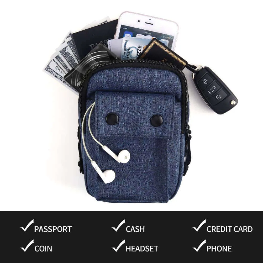 Versatile RFID Travel Crossbody Bag | Water-Resistant & Secure